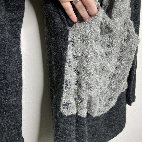 Altar'd State Cowl Neck Charcoal Sweater Tunic Sz M - Picture 5 of 9